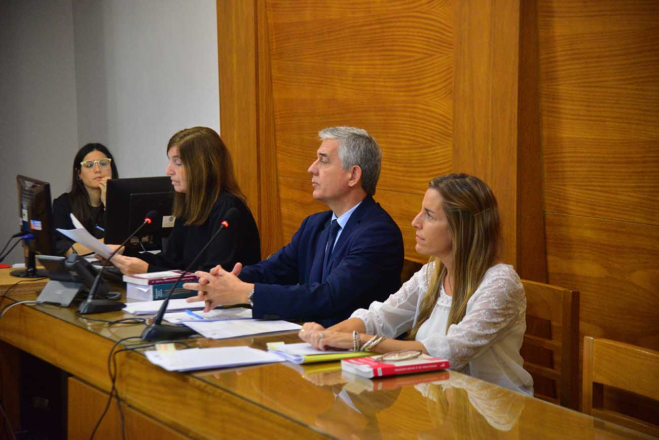 Acusadores. El fiscal Fernando López Villagra y su asistente María Marta Mallía. (Pedro Castillo / La Voz)