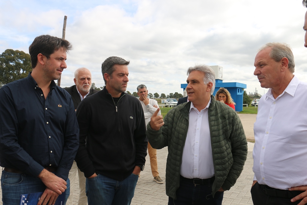 Río Cuarto. Autoridades recorren las obras en el autódromo de la ciudad (Gentileza).