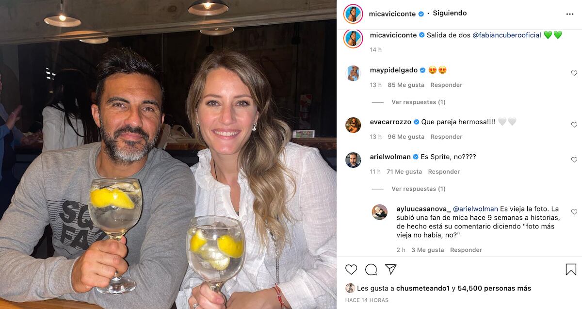 La foto que compartió Mica en su cuenta de Instagram