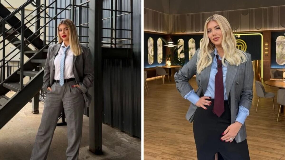 Wanda Nara y el “ejecutivo glam”: cómo llevar la tendencia genderless con impronta poderosa