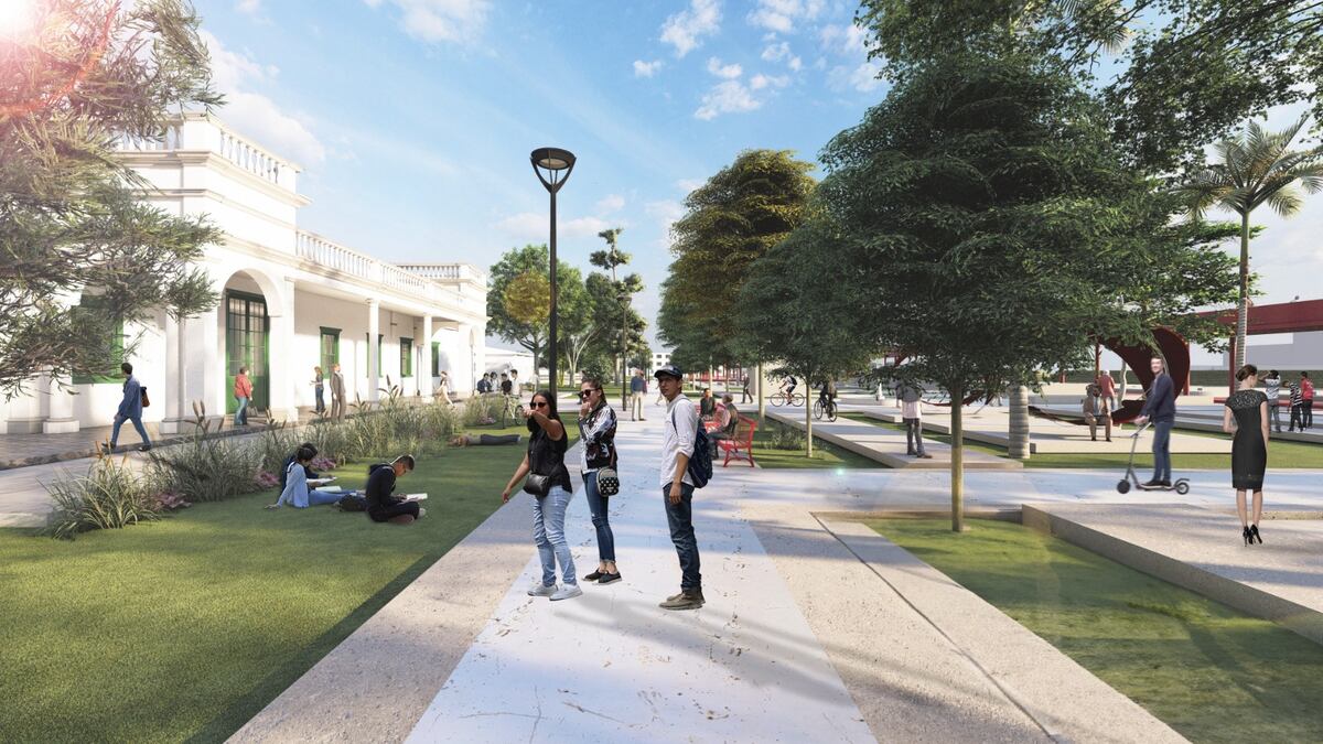 El proyecto de tesis es un masterplan para la zona de barrio Argüello, en el noroeste de la ciudad de Córdoba. Abarca la estación de trenes, el campus de la Universidad Blas Pascal y el club Atalaya (Renders UBP).