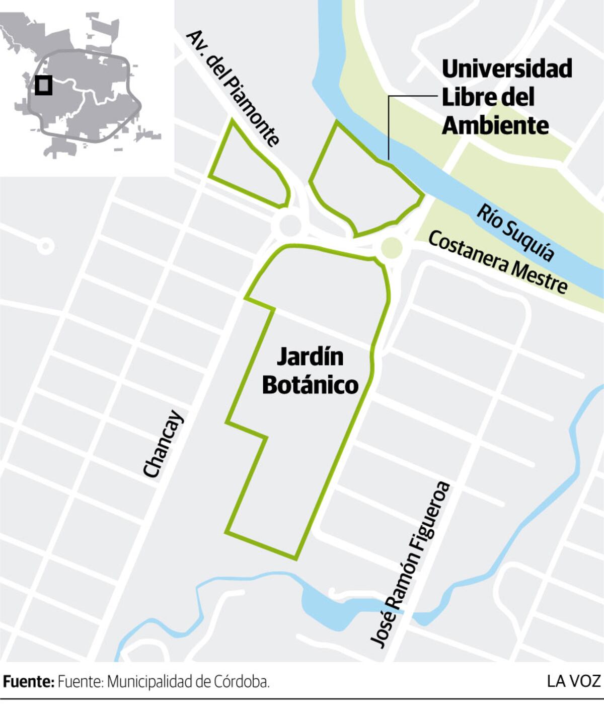 Infografía: Dónde estará el Polo Ambiental, Jardín Botánico