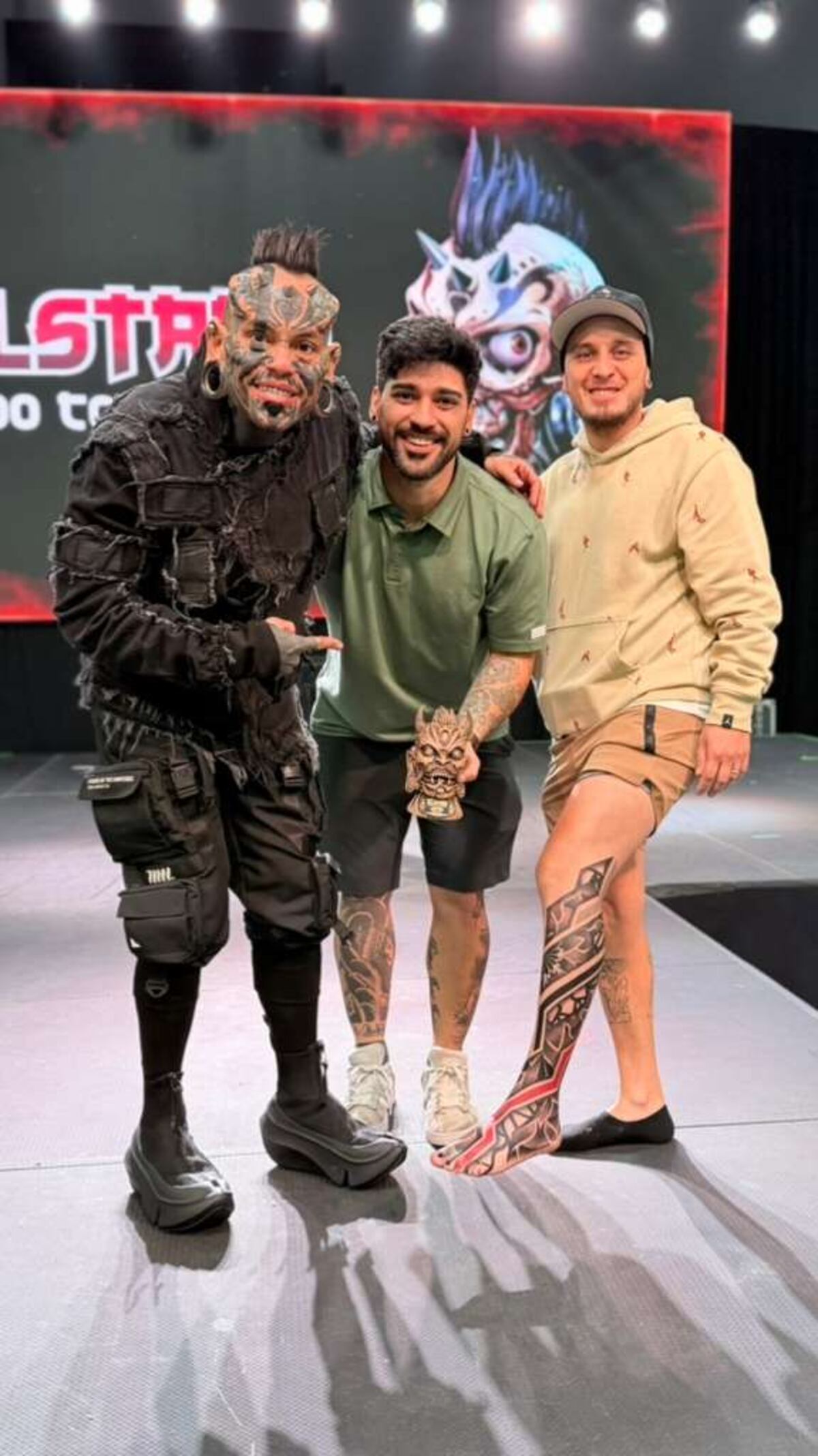Diego Juarez ganó el primer puesto de la categoría Craziest Tattoo en la All Stars Tattoo Convention de Miami (Gentileza)