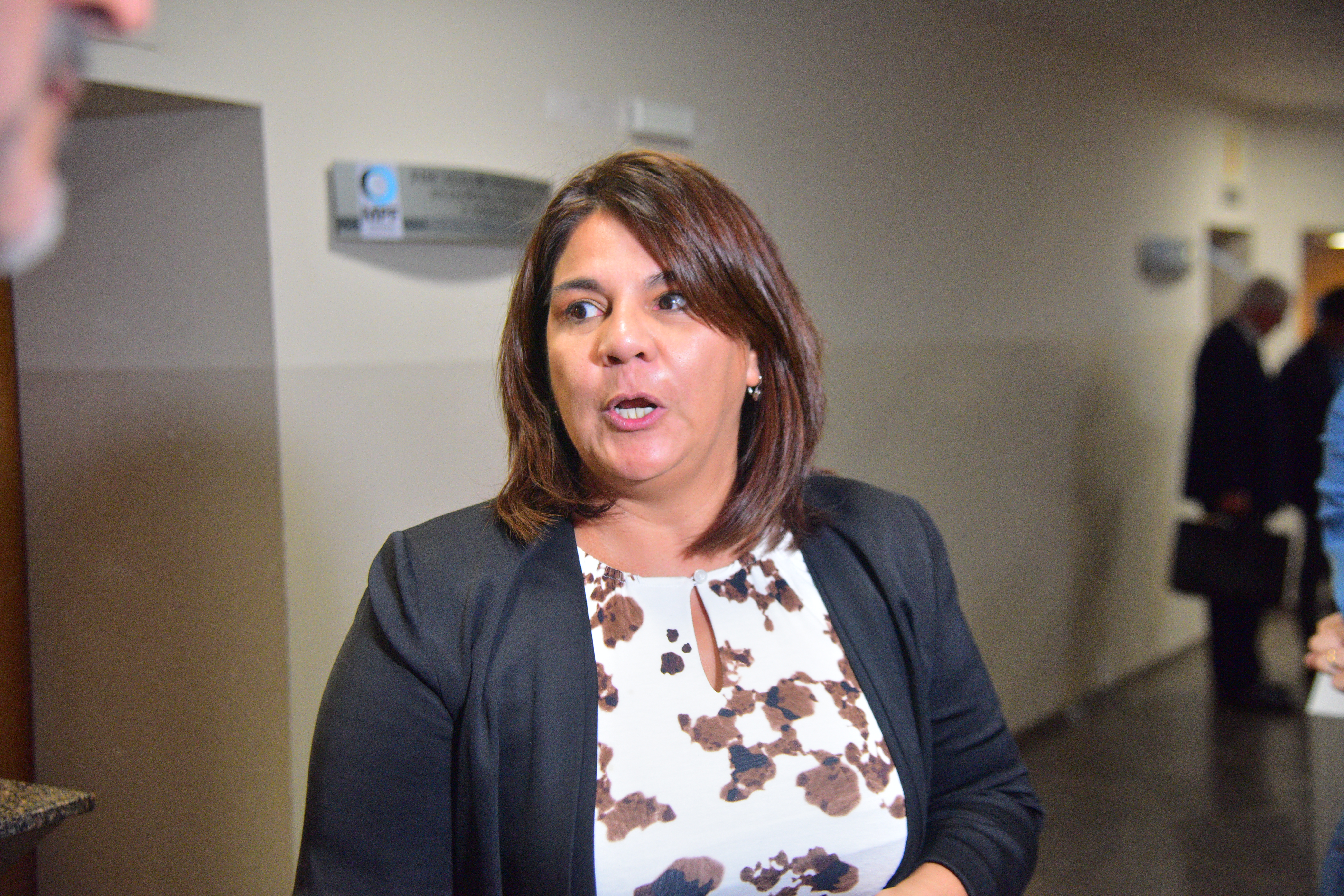 Nadia Fernández se presentó en la Justicia por la causa Kraisman. (Pedro Castillo)