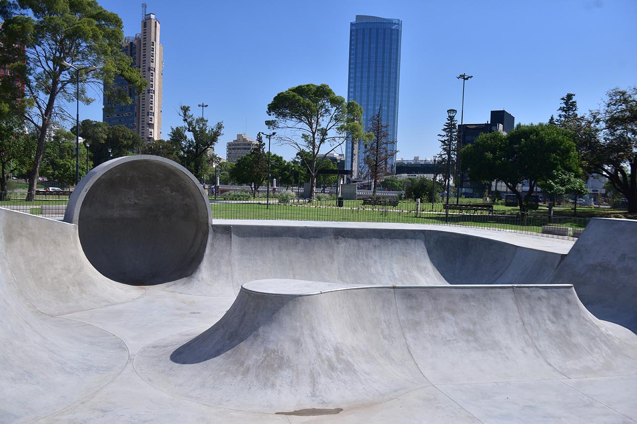 El skate park del parque Las Heras - Elisa (José Gabriel Hernández / La Voz)