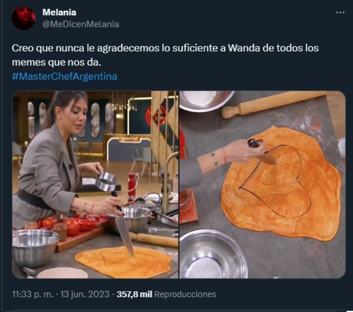 ¿Wanda Nara y Juan Francisco? Locura por el supuesto romance entre la conductora y el participante de "MasterChef" (Captura de pantalla)