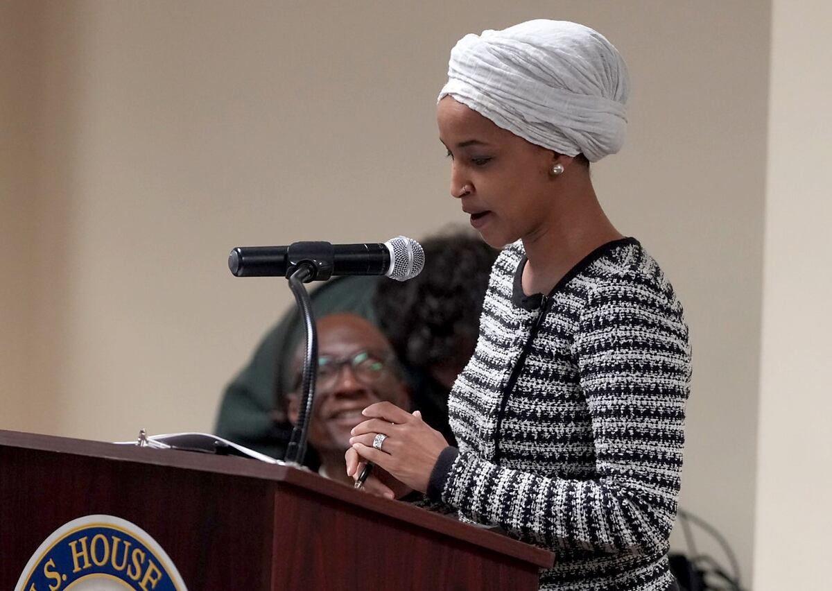 La congresista Ilhan Omar.