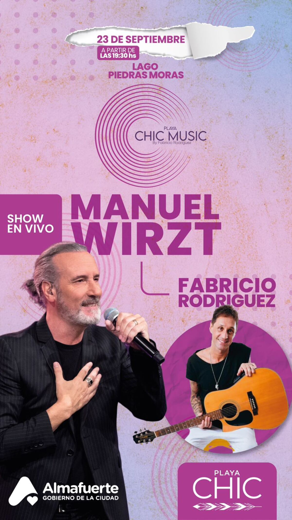 Manuel Wirzt regresa a Córdoba para la apertura de los ciclos de conciertos de Playa Chic.