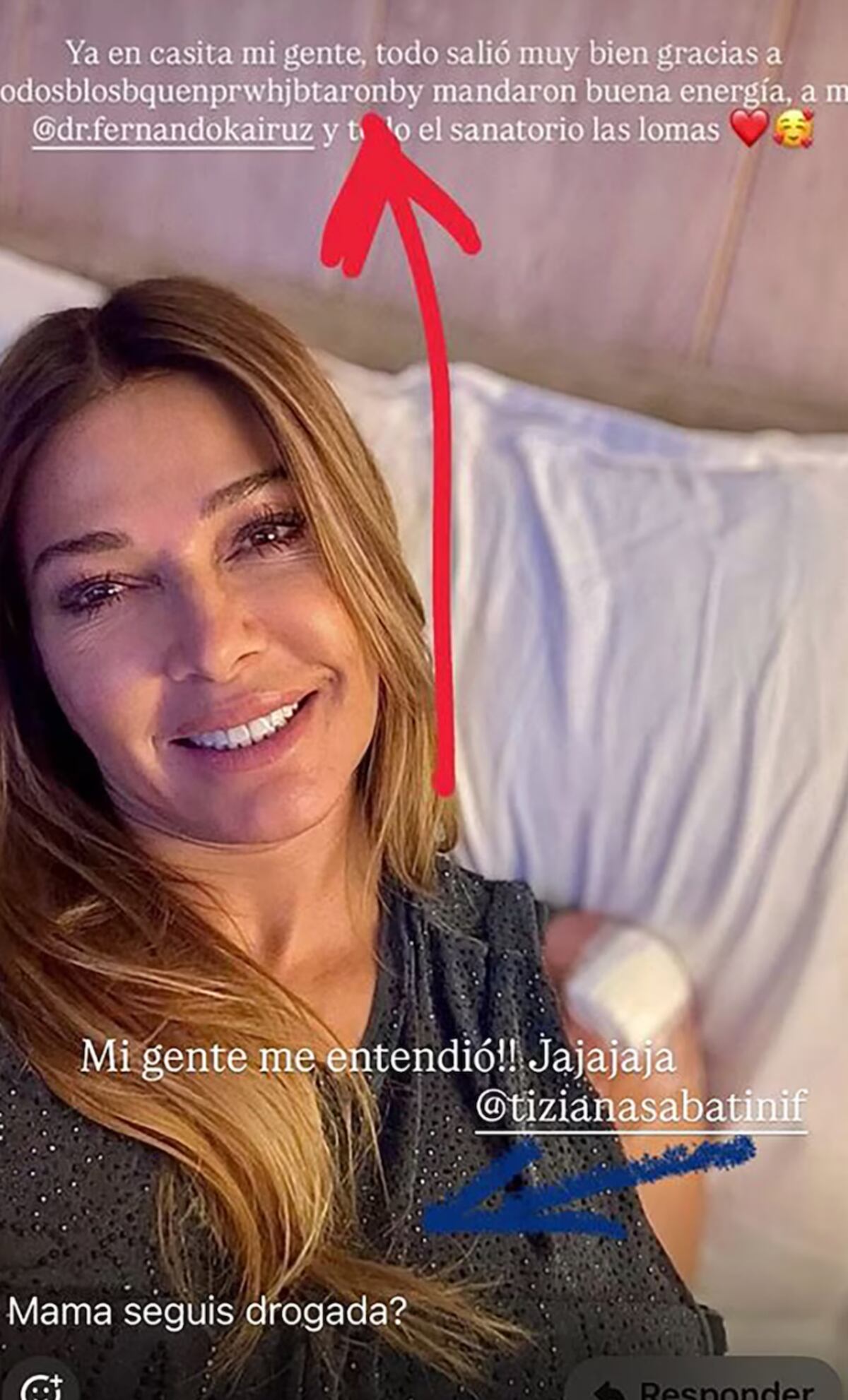 La historia de Catherine Fulop que causó la respuesta divertida de su hija menor, Tiziana, por su error de tipeo. (Foto: Captura de pantalla)