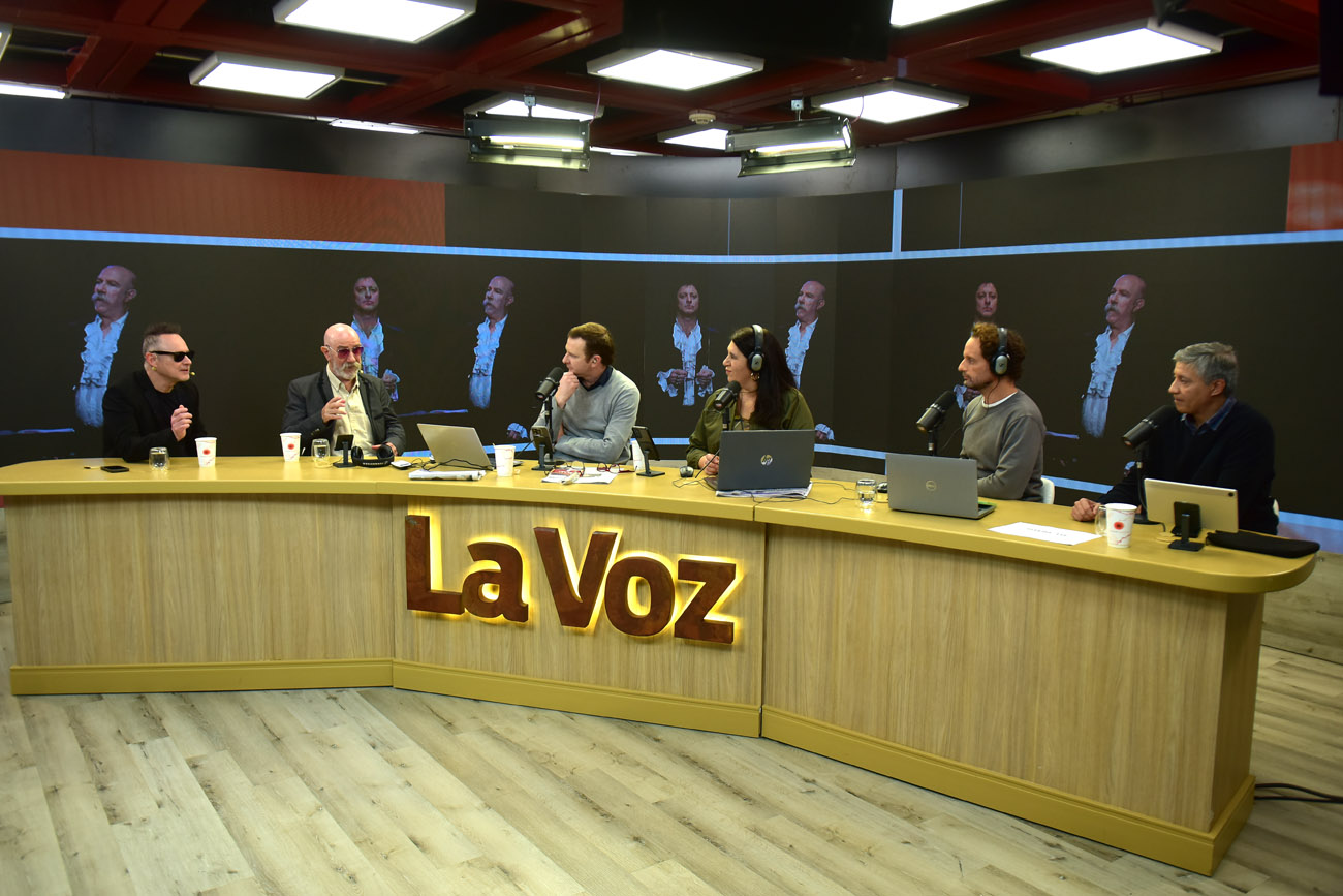 Alejandro Orlando y Pedro Paiva, Los Modernos, en el streaming de La Voz. (Nicolás Bravo / La Voz)