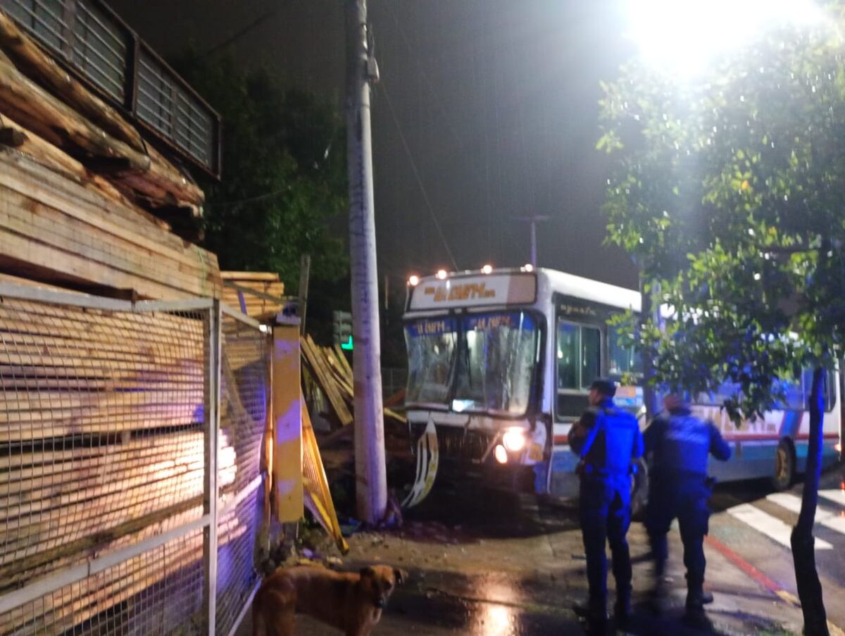 La zona donde chocó. (Policía)