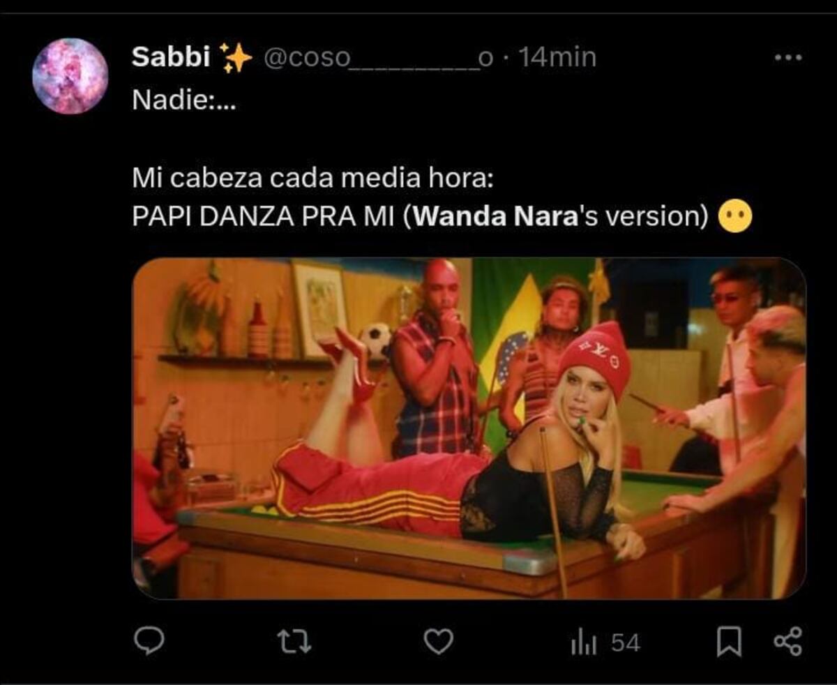 Memes por la nueva canción de wanda Nara.