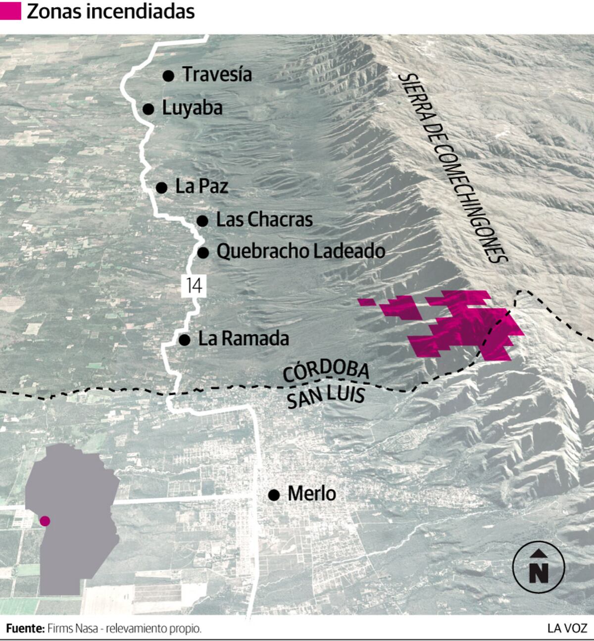 Incendios en Traslasierra
