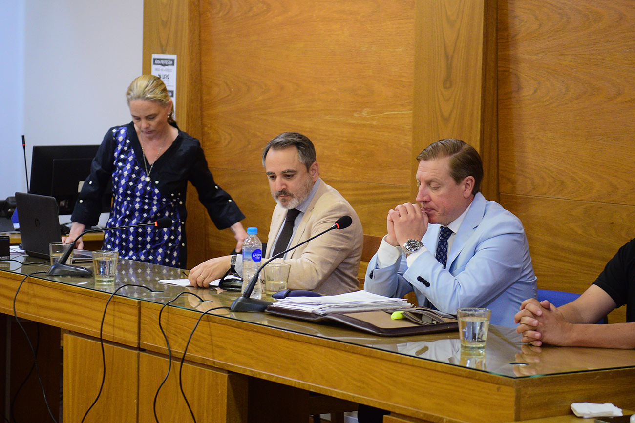 El fiscal pidió penas por homicidio simple, no agravó la figura como pedía la familia de la víctima. (José Gabriel Hernández / La Voz)
