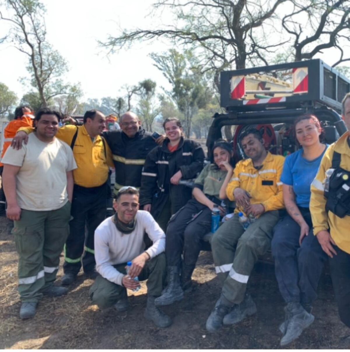 Bomberos de Villa Allende. Lanzaron una campaña para comprar un autobomba.