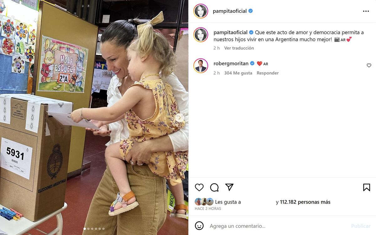 Pampita ya votó en el balotaje 2023 (Captura de pantalla)