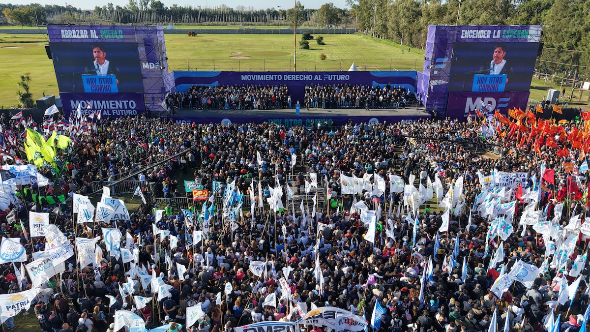 Axel Kicillof este sábado, en un acto en La Plata. (Gentileza)