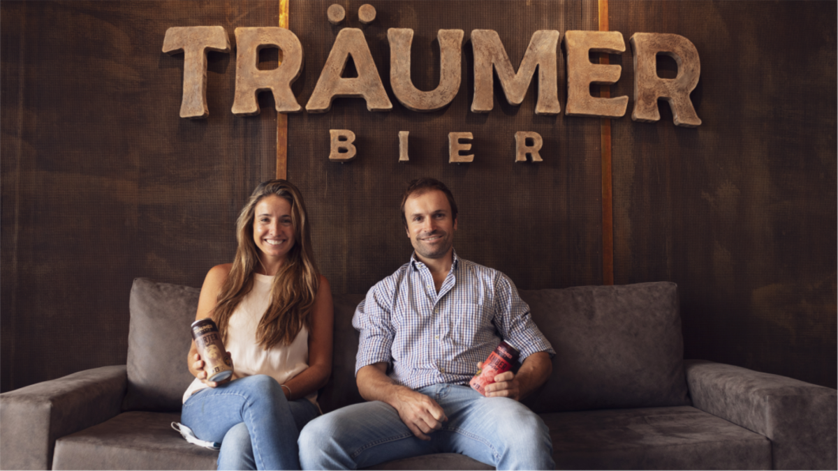 SOCIOS. María Inés Amuchástegui y Andrés Basso, los impulsores de la cervecería.