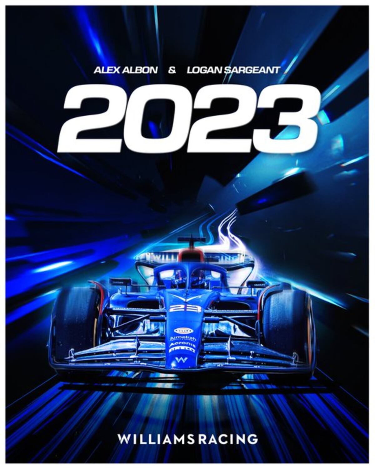 Williams reveló el decorado especial que tendrá por sus 800 carreras en Fórmula 1. (Prensa Williams)