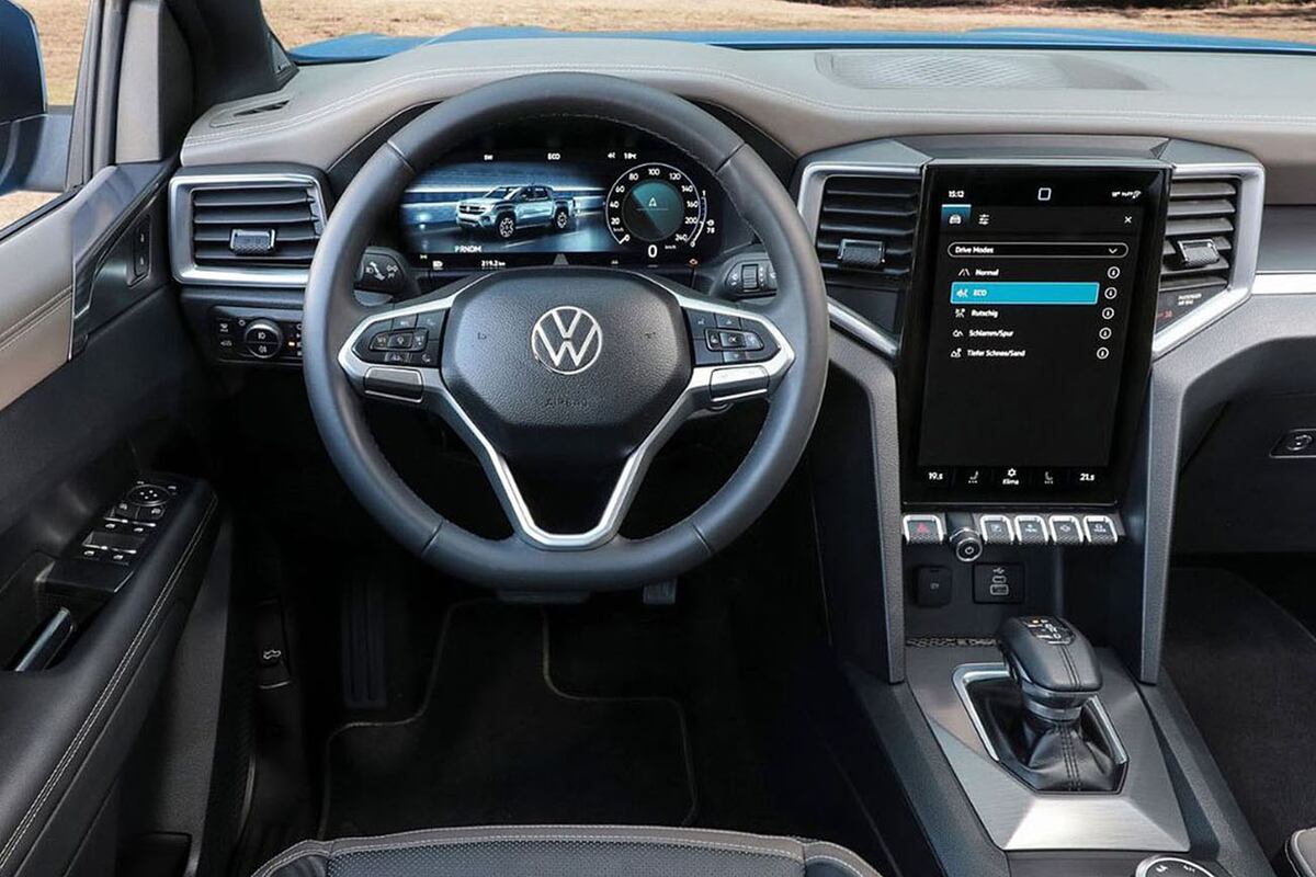 El interior de la nueva Amarok será totalmente digital. / Autocity