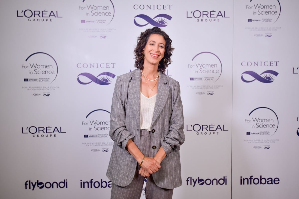 La investigadora cordobesa María Laura Fanani fue distinguida durante la entrega de los premios L'Oreal-Unesco 2024. (Gentileza L'Oreal-Unesco)