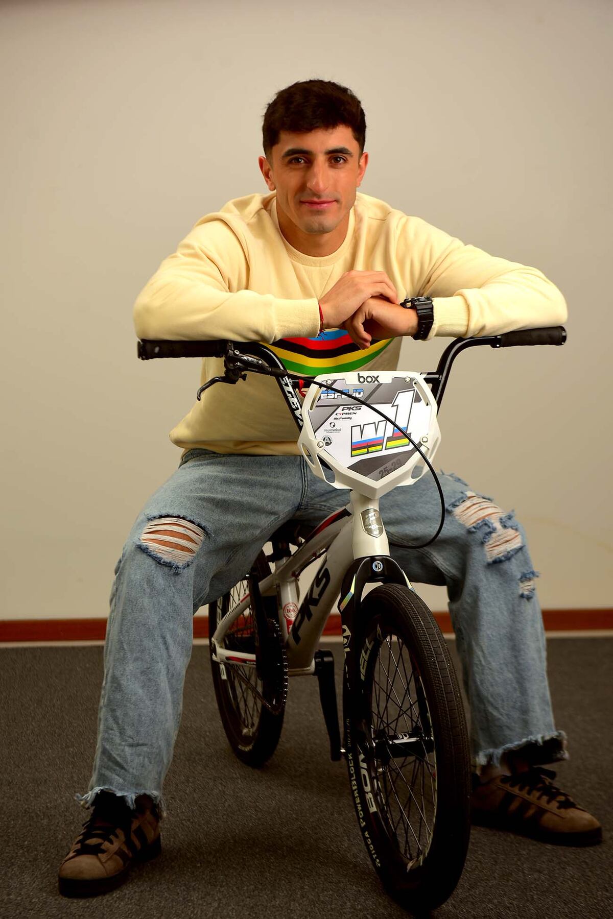 Mateo Espejo, campeón mundial de BMX. (Nicolás Bravo / La Voz)