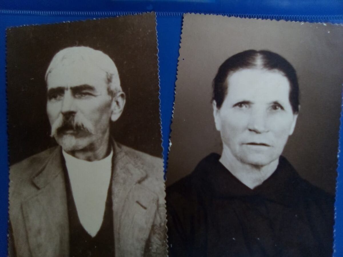 Los bisabuelos de Liliana Prez: Mariana Caligaro y Domingo Tauro. (Gentileza)