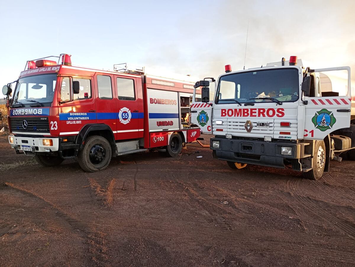 Incendio en el basural de Capilla del Monte