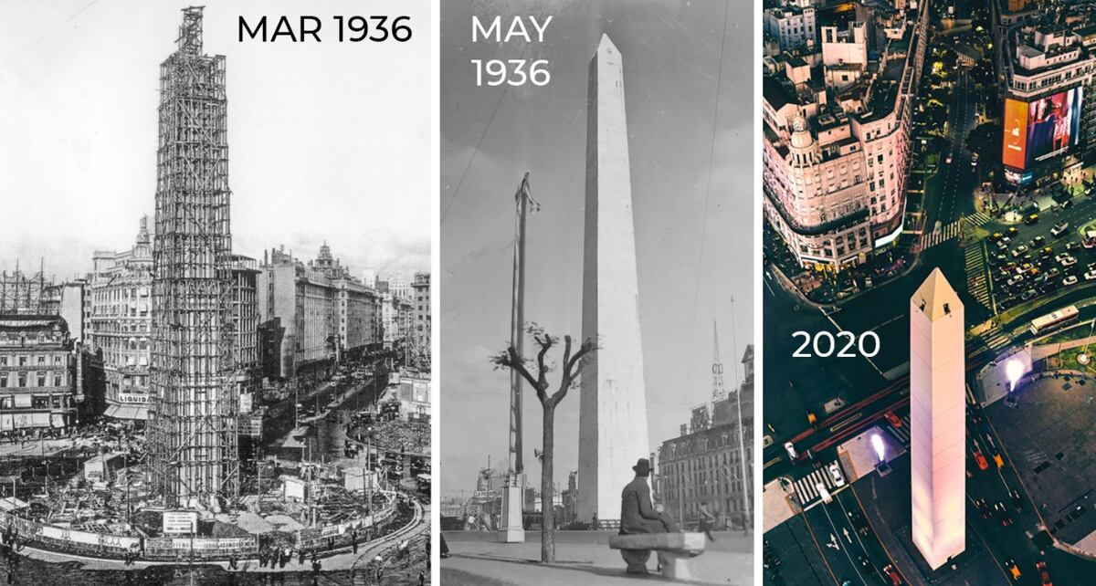 Obelisco: sus cambios a lo largo del tiempo