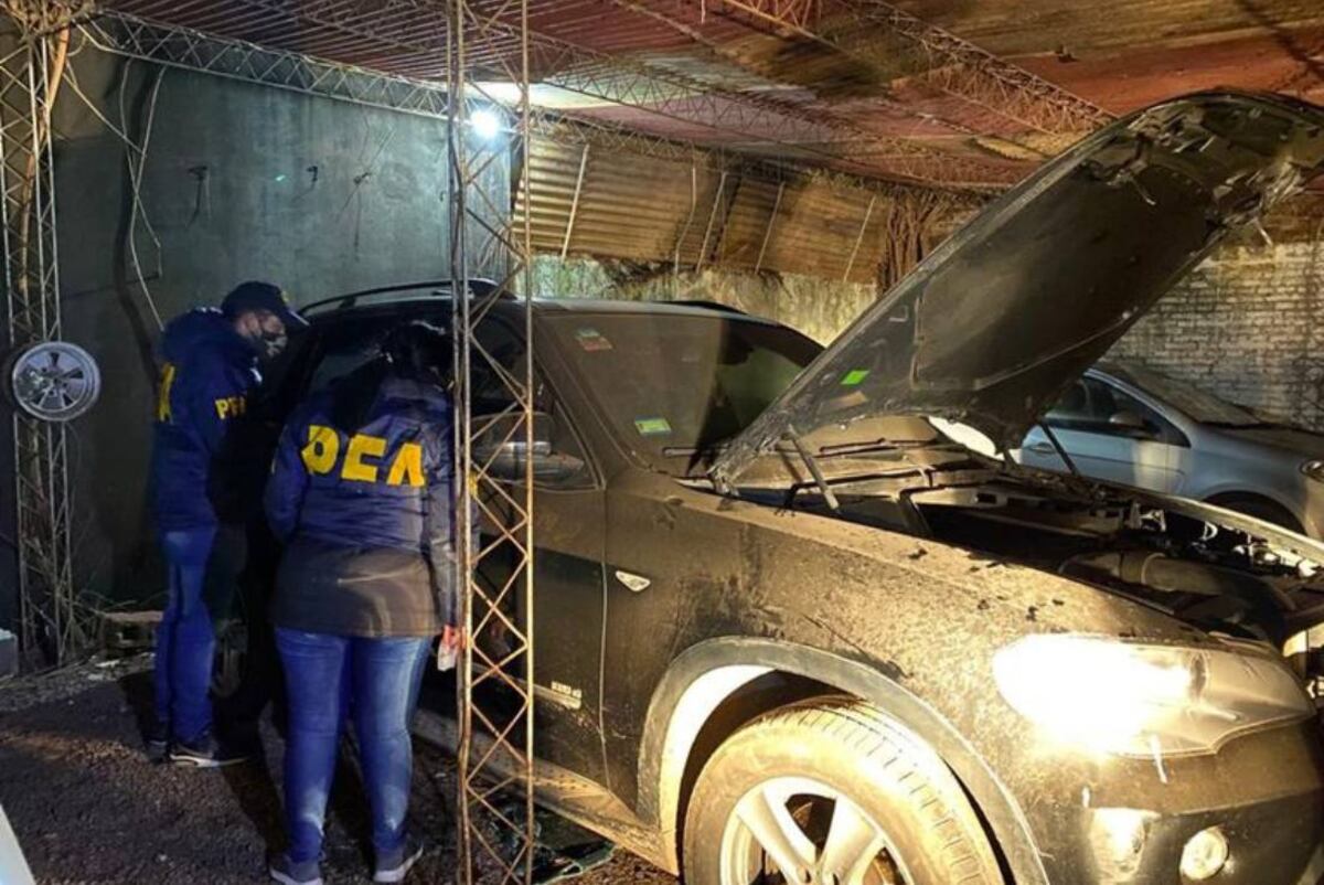 Una de las camionetas de alta gama que utilizaban los delincuentes. (Ministerio de Seguridad)