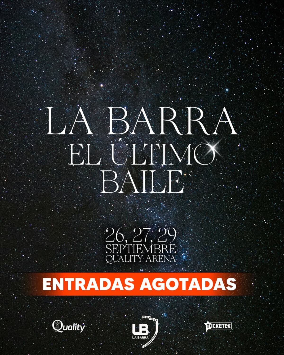 La Barra agotó entradas de El último baile (Instagram de La Barra)