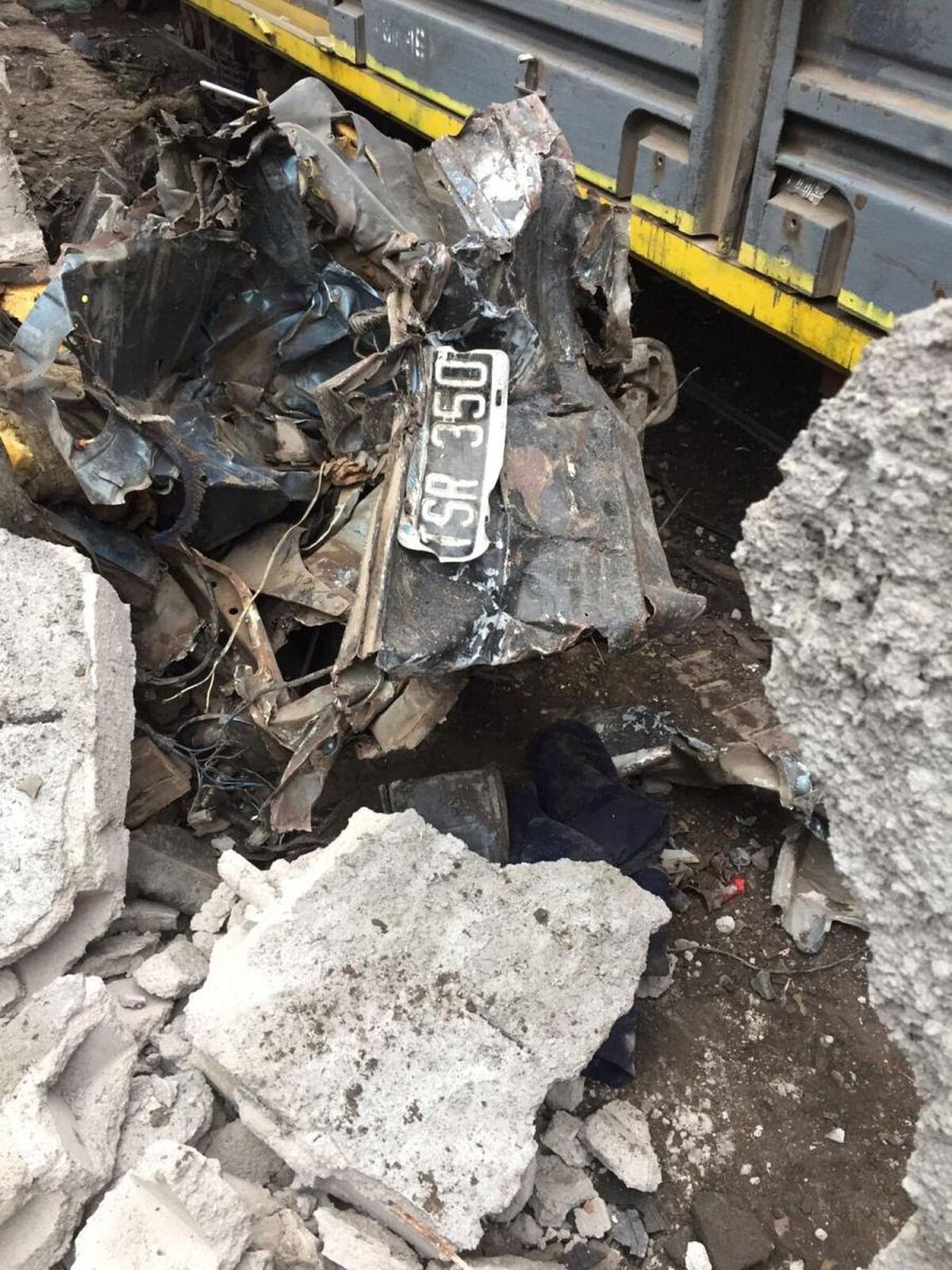 Así quedó el automóvil luego del accidente.
