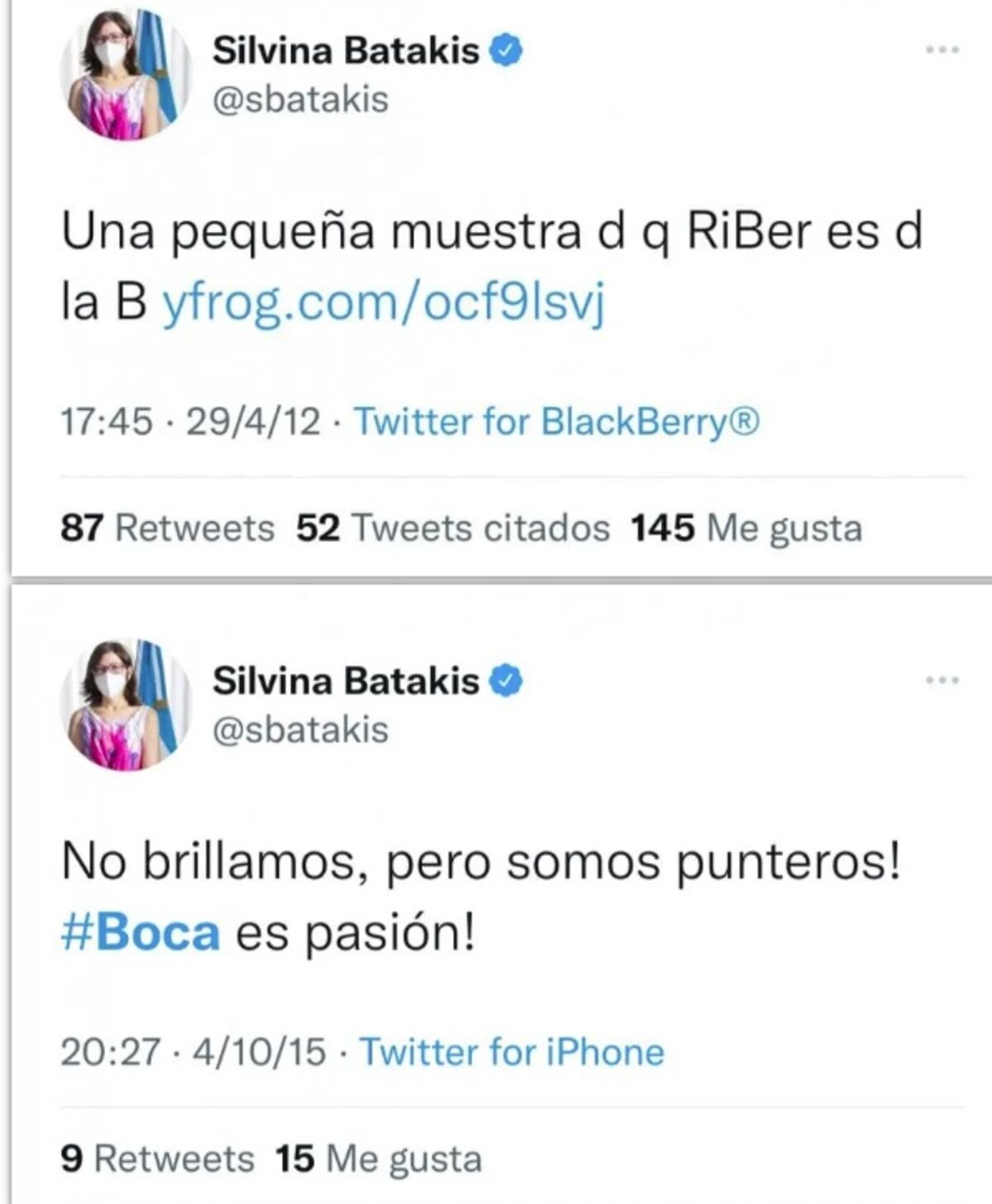 El archivo de Silvina Batakis, nueva ministra de Economía, en Twitter (Captura)