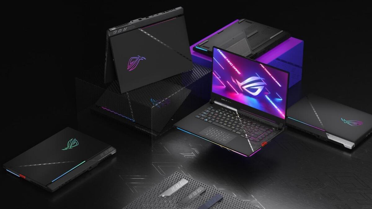 La ROG Strix Scar y Strix G, una de las notebooks mostradas por Republic of Gamers en CES. (Prensa ROG)