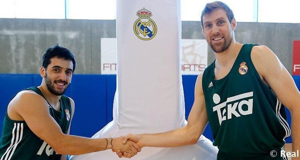 Facundo Campazzo y Andrés Nocioni, entre los argentinos con más partidos en la Liga Española ACB. (Real Madrid)
