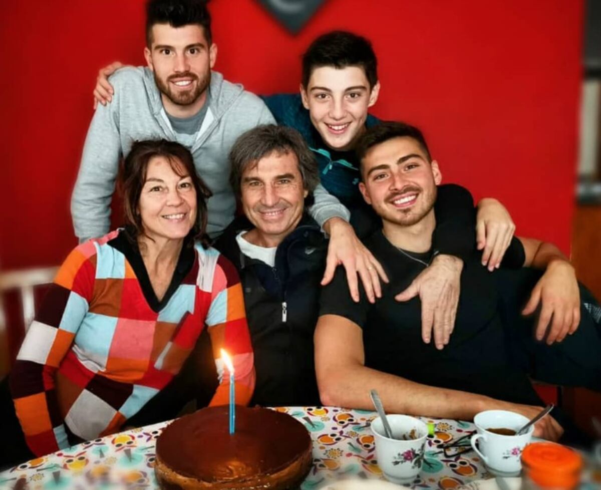 Los Castro, en un cumple familiar. Trabajan todos en la empresa.