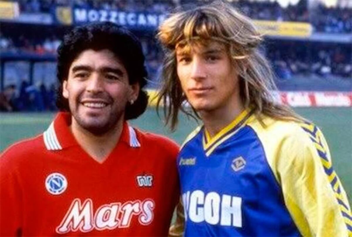 Diego Maradona sonó alguna vez en Belgrano y Claudio Caniggia, en Talleres. (La Voz / archivo)
