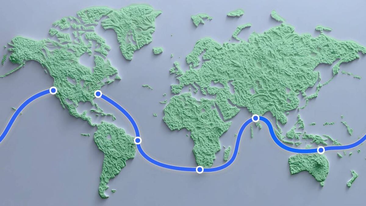 Este cable conectará América, África, Oceanía y Asia a través de seis puntos estratégicos.