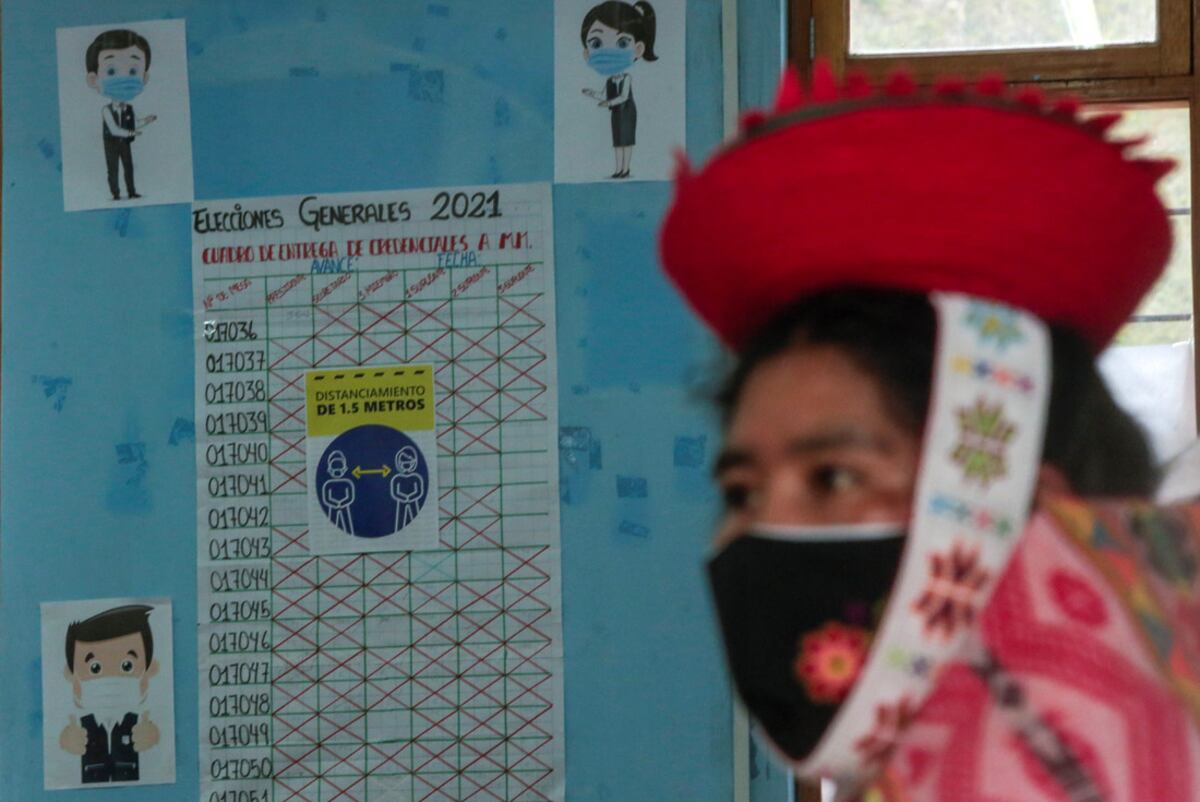 Los peruanos van a las urnas en medio de la pandemia de Covid-19. (AP)