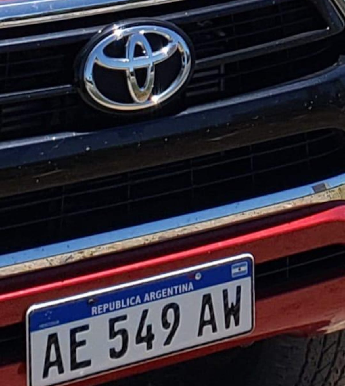 La camioneta robada.