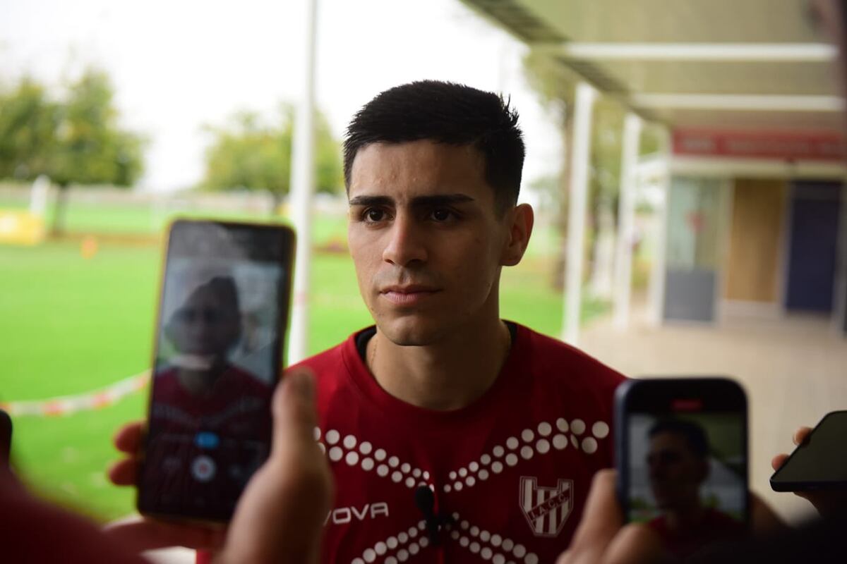 Liga Profesional. Alex Luna, autor del gol ante Talleres. (José Gabriel Hernández / La Voz)
