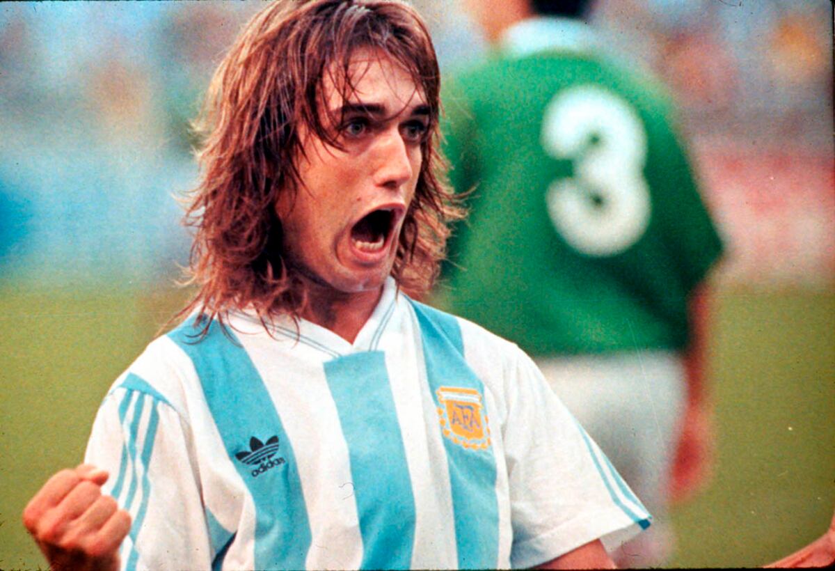 Gabriel Batistuta, en la Copa América 1991.