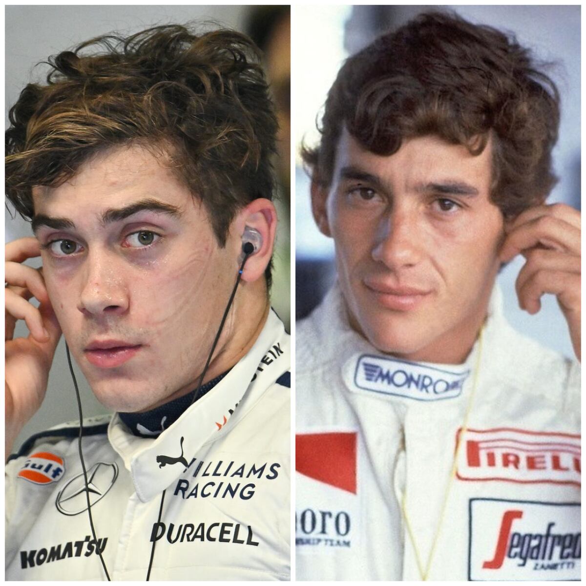 Muchos resaltaron el parecido de Colapinto y Senna.