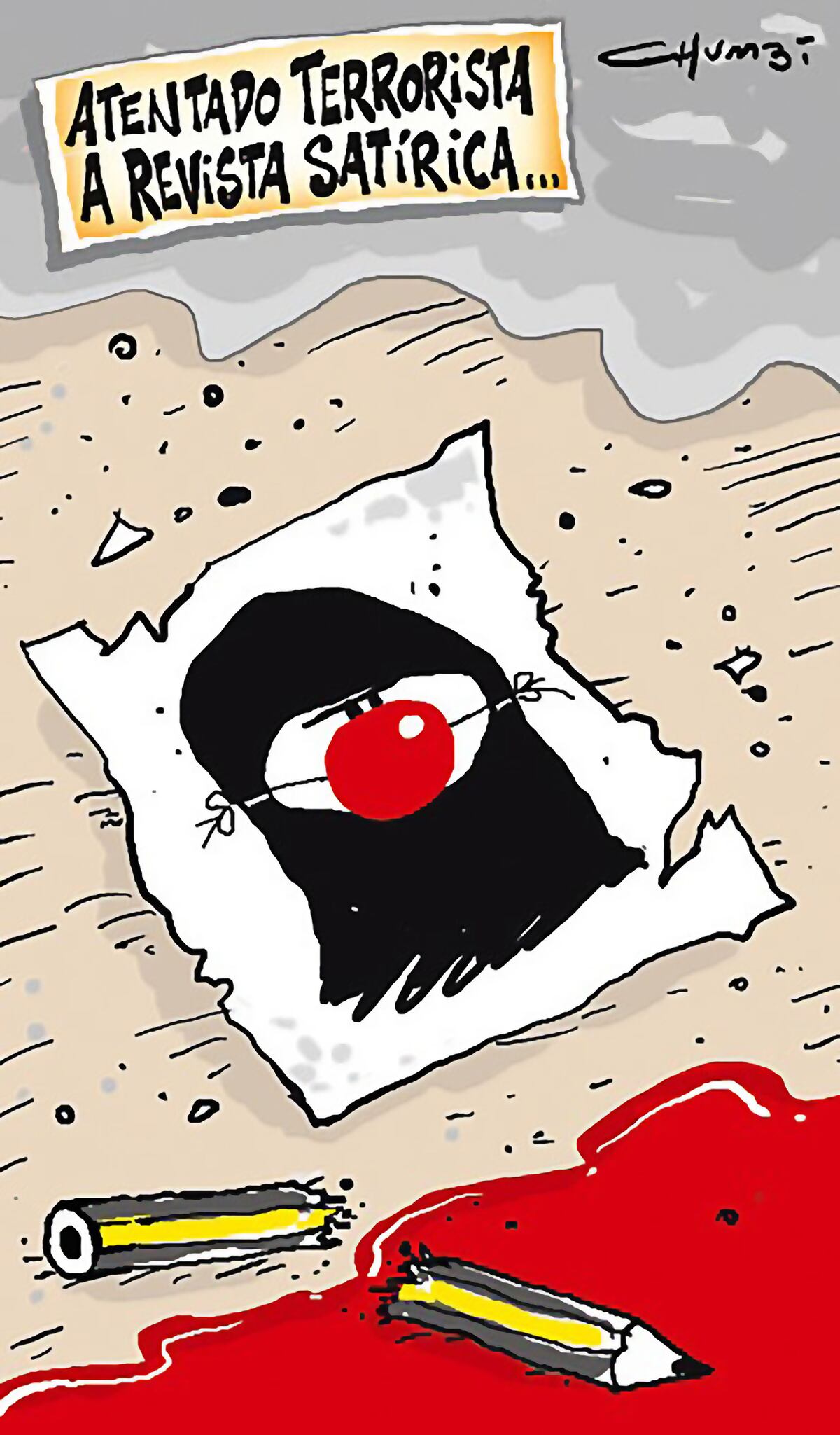 Chumbi. Atentado de Charlie Hebdo 2015.