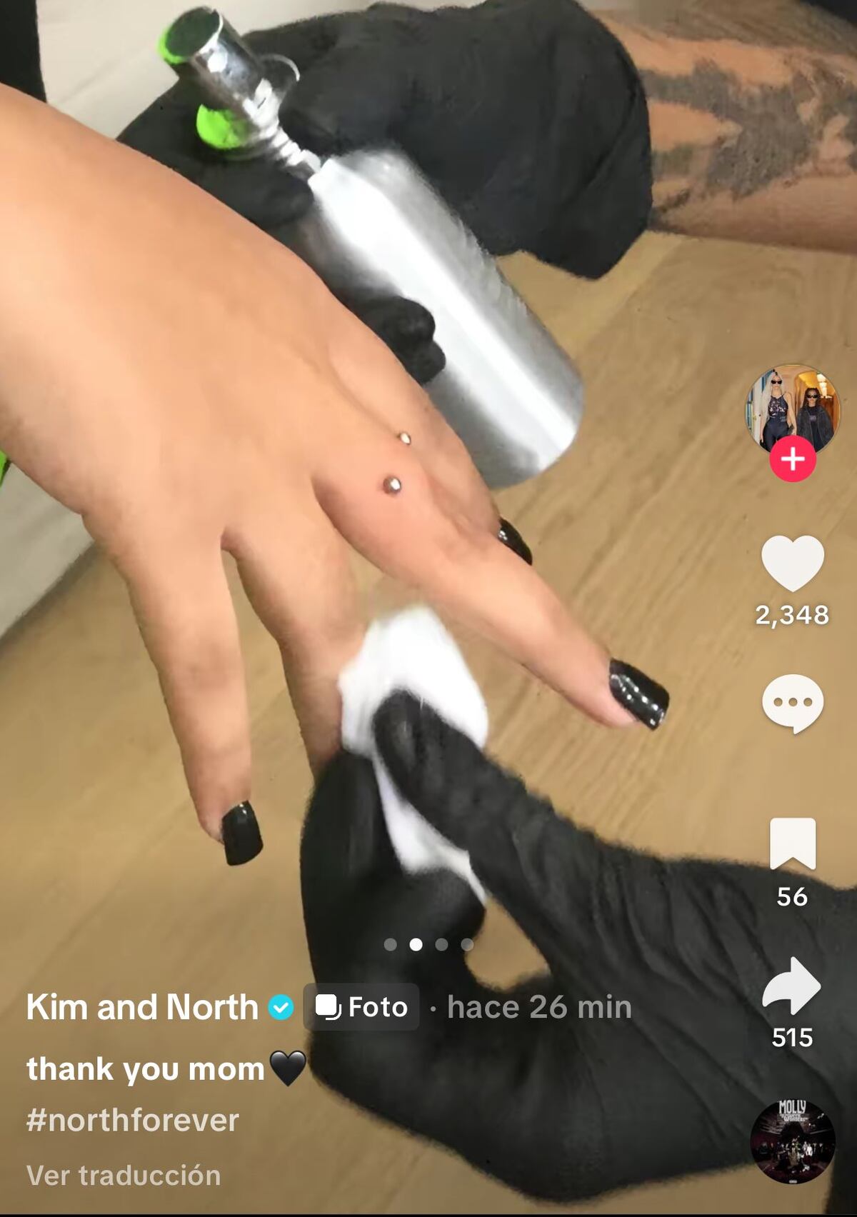 La hija de Kim Kardashian y Kanye West generó una ola de críticas en redes sociales.