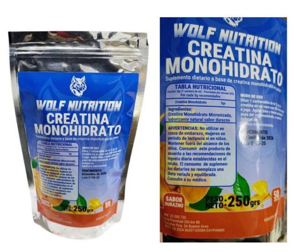 La Anmat prohibió la venta de un suplemento dietario con creatina.