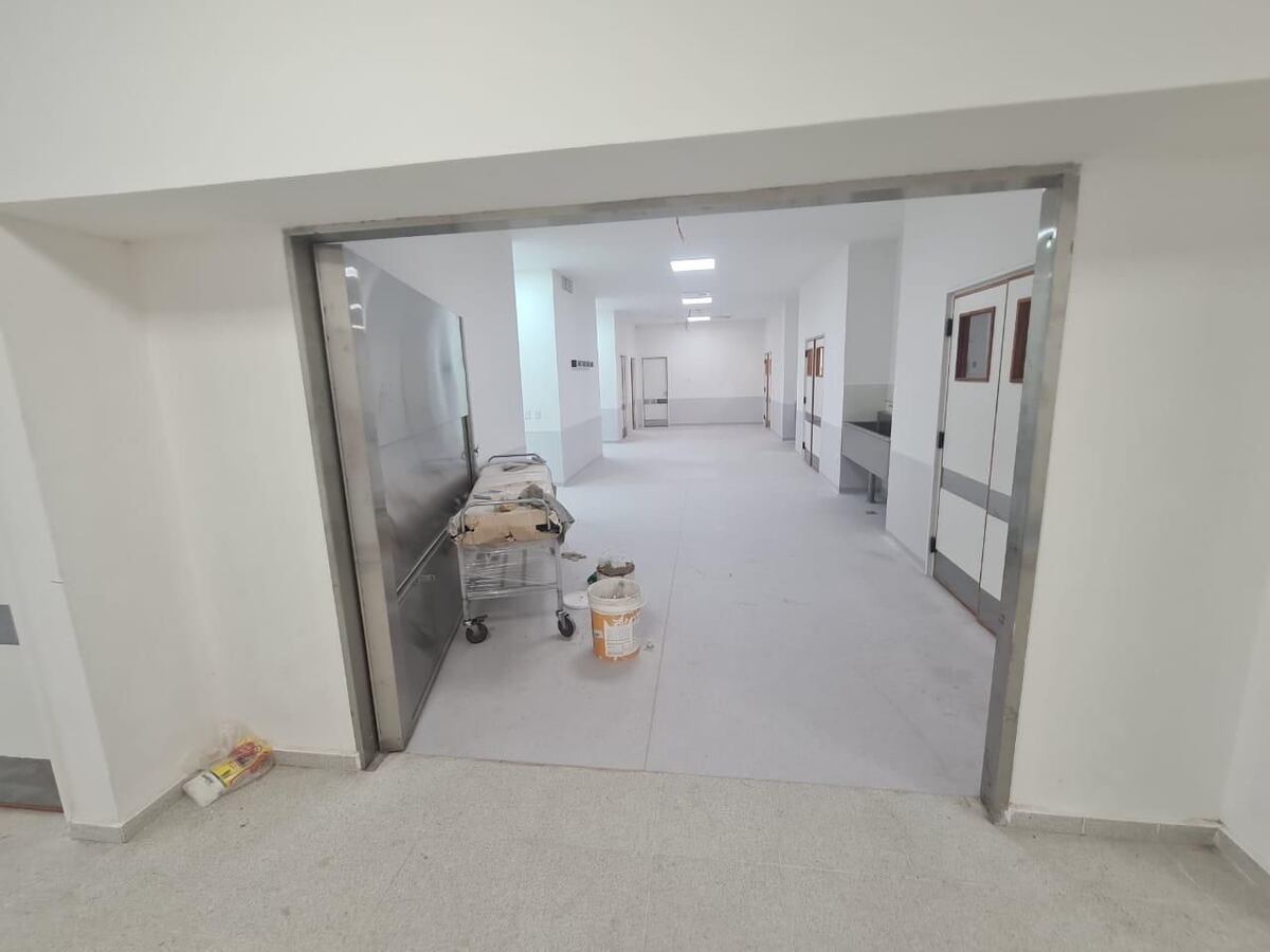 Sur de Córdoba. Así está el hospital de Huinca Renancó en la recta final (Gentileza).