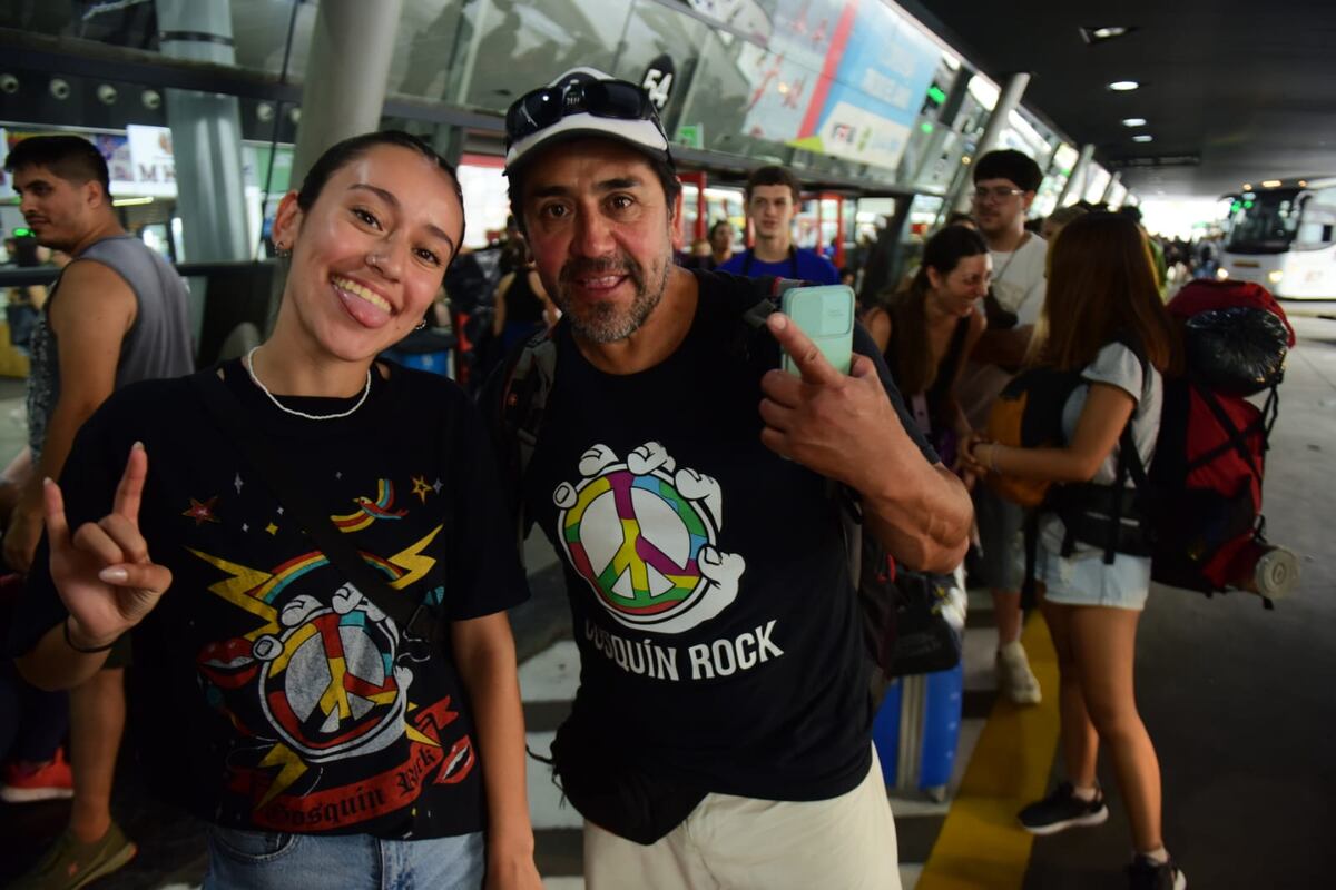 Cosquín Rock 2025: largas filas en la terminal de Córdoba. Foto: La Voz. José Hernández.