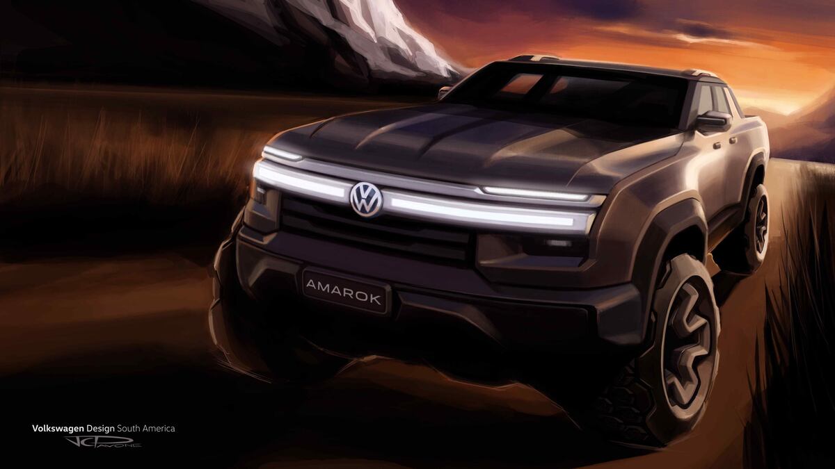 La próxima generación de Amarok, que se fabricará en Argentina a partir de 2027. (Gentileza Volkswagen Argentina)