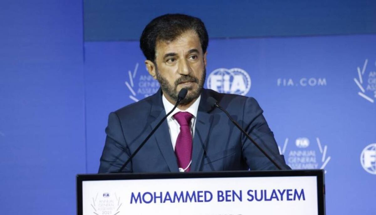 Mohammed ben Sulayem, el presidente de la FIA.